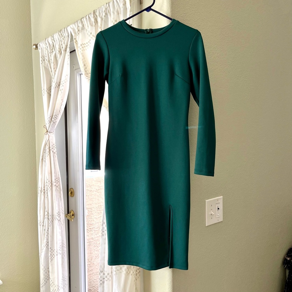 Green Long Sleeve Dress